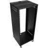 imageRockville RR24U 24U Live SoundRecording Studio Rack Case 440lb Load Front amp Rear Rack Rails Reversible ThreadedSquare Hole Rails 3 Locking Caster Wheels Steel Construction