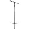 imageRockville RVMIC3 V2 Portable Adjustable Tripod Boom Mic Stand for Singers amp Musicians Quick Release Clutch Sturdy AllMetal 25465 Telescopic Boom Foldable 67 lbs