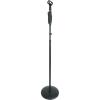imageRockville RVMIC4 v2 Pro Mic Stand 88 lbs RoundBase QuickRelease Clutch HeavyDuty Steel Cable Clips for Studio and Stage Performers