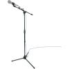 imageRockville RVMIC5 V2 Pro Audio Tripod Microphone Stand Telescopic Boom TabletPhone Holder Adjustable Steel Perfect for Studio amp Live PerformancesMic Stand