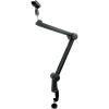 imageRockville Rg30 Rogan Stand 30 Pro Boom Arm Mic Stand Fixed Mount Desk Clamp Adjustable Height BuiltIn XLR Cable Foldable Aluminum Build For Podcasting And Streaming