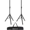 imageRockville SS6 Universal 35mm Tripod DJ PA Speaker Stands Pair  Adjustable Height 3560 Steel Construction 130lb Capacity Carry Bag