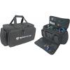 imageRockville UTBAG10 DJ UtilityCable Bag 10 Compartments Padded Straps WaterResistant Lockable Zippers Perfect for DJs Events Gear amp Cables
