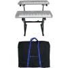 imageRockville Z55 ZStyle 2Tier Piano Keyboard Stand w Bag amp Headphone Hook  Portable amp Sturdy Height amp Width Adjustable Fits 54617688Key Electric Pianos amp Keyboards  250 lb Capacity