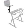 imageRockville ZLS Laptop Stand Attachment for ZStands 12 inch x 95 inch Tray  Adjustable Height amp 075 degree Tilt Silicone AntiSlip Pad Fits 35mm x 35mm Square Tube