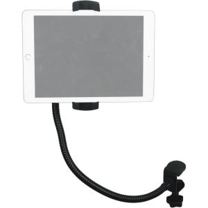 imageRockville Istand 22 Tablet Smartphone Holder 360 Degree Swivel Abs And Rubber Grip Fits 47129 For Mic Stands And Boom ArmsGooseneck Clamp Mount