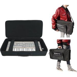 imageRockville KBFX2411 Padded 37Key Keyboard MIDI ControllerMulti FX Pedal Bag Main Compartment 24 x 11 x 5 Durable Protection Adjustable Straps Multiple Pockets Perfect for Musicians and DJs
