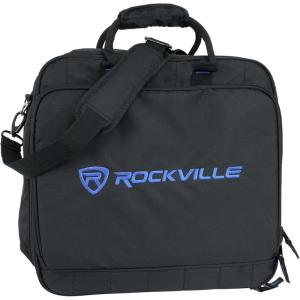 imageRockville MB1615 DJ Gear Mixer Gig Bag Case 155 x 15 x 5 Rugged Nylon WaterResistant Front Pocket for Laptop and Accessories for Mobile DJs and Studio Professionals