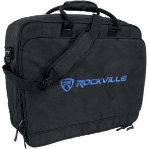 imageRockville MB1916 Mixer Gig Bag Case 19 x 153 x 6 Padded Protection WaterResistant LaptopAccessory Pocket for DJs and Musicians