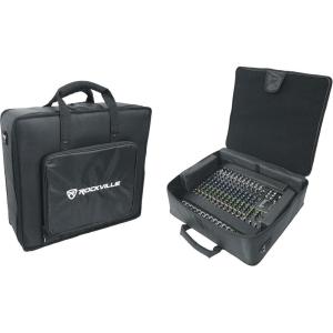 imageRockville MBP2220 Pro Mixer Bag 22x20 Rugged Design Padded Dividers WaterResistant Comfort Straps Perfect for Mixers DJ Equipment