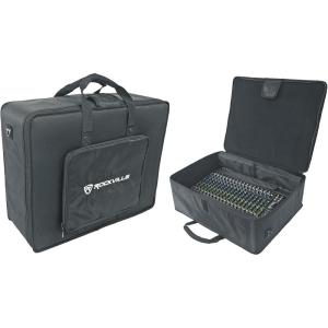imageRockville MBP2620 26x20 Pro Mixer Bag Rugged Design Padded Dividers Water Resistant Comfort Straps Perfect for Mixers and DJ Equipment