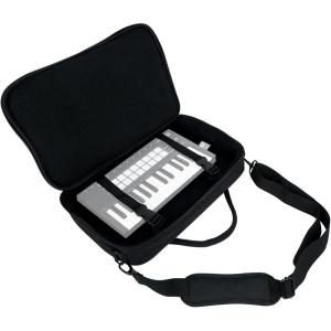 imageRockville MCB16 Gig Bag Case for DJMIDIKeyboard Controllers Fits Gear up to 16 x 105 x 3 Inches 8MM Foam Rainproof YKK Zippers Strap Front Pocket