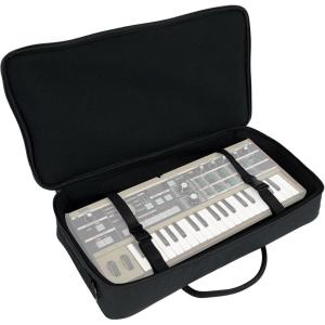 imageRockville MCB22 Gig Bag Case for DJ MIDI Keyboard Controllers Guitar Pedal Boards 23 Fit Durable Padded Rainproof Design Multiple Pockets Adjustable Straps for Musicians and DJs