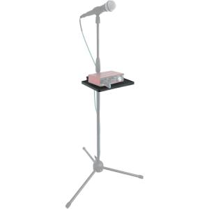 imageRockville MTRAY ClampOn Tray Utility Shelf 97 x 73 Inches 15lb Capacity EVA Foam Raised Lip Quick Attach for Musicians and Performers