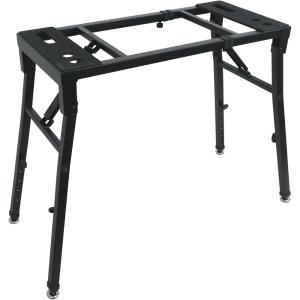 imageRockville PKS35 Adjustable Platform Keyboard Stand Steel Foam Pads Precise Adjustments Folds Flat Swivel Feet Perfect for Performers Live Music