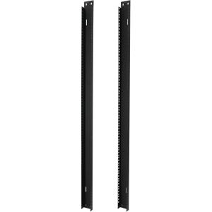 imageRockville RAIL24U 24U Reversible Rack Rails M5 CircleSquare Screw Holes Upgrade for 6U Rack 444 x 228 x 102 Durable Steel Quick amp Secure Gear Installation24U