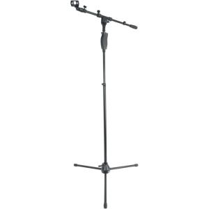 imageRockville RVMIC3 V2 Portable Adjustable Tripod Boom Mic Stand for Singers amp Musicians Quick Release Clutch Sturdy AllMetal 25465 Telescopic Boom Foldable 67 lbs