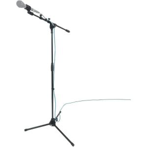 imageRockville RVMIC5 V2 Pro Audio Tripod Microphone Stand Telescopic Boom TabletPhone Holder Adjustable Steel Perfect for Studio amp Live PerformancesMic Stand