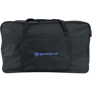 imageRockville TB15 v2 Padded Speaker Bag for 15 DJ PA Speakers Stand Holder Thick Foam RainResistant Dual Handles for Mobile DJs and Musicians