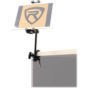 imageRockville iStand 44 iPadiPhoneSmartphoneTablet Mount Clamps to StandDesk Fits 47129 Devices 360 degree Rotation Secure Grip for MusiciansPresenters