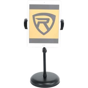 imageRockville iStand 7 Adjustable Desktop Stand for iPadiPhoneTabletPhone 360 Swivel Mic Clip Included Perfect for Karaoke Live Performances and PresentationsAdjustable Height Desktop