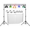 image4 Rockville Spyder LED Beam Moving Head DMX DJ Party Lights8 Ft TrussFacade