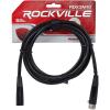imageRockville 2 RockPAR50 LED RGB Compact Par Can DJClubStage DMX Wash Light  White Bundle with Rockville RDX3M25 RDX3M10 3 Pin DMX Lighting Cables amp RLB90 Universal Travel Bag 5 Items