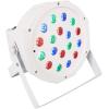 imageRockville Battery PAR 50 White Bundle 2 White Rechargeable LED DMX DJ Wash Uplights with Remote RLB90 Universal Travel Bag Fits 2 Par Lights with Controller and Cables 3Items