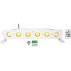 imageRockville Best PAR 60 Bundle 2 White RGBWAUV Par Lights 2 RockWedge RGBWAUV Rechargeable Wash DJ UpLight 2 Best Strip 60 White Wash Bars ROCKFORCE W2 Wireless DMX Controller 7 Items
