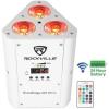 imageRockville Best PAR 60 Bundle 2 White RGBWAUV Par Lights 2 RockWedge RGBWAUV Rechargeable Wash DJ UpLight 2 Best Strip 60 White Wash Bars ROCKFORCE W2 Wireless DMX Controller 7 Items