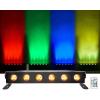 imageRockville Best Strip 60 36Watt RGBWAUV Battery Powered Strip Wash Light Bar Wireless DMX 512 Receiver IRC Remote Control Included for Stage Uplighting DJs Events 6piece