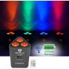 imageRockville RockWedge LED Bundle 6 54Watt RGBWA UV Rechargeable Battery Par Lights ROCKFORCE W2 192Channel Wireless 24Ghz DMX Lighting Controller IRC Remote 7Items