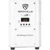 imageRockville RockWedge LED White Bundle 6 RGBWAUV Rechargeable Wireless DMX Wash DJ UpLights ROCKFORCE W2 192 Channel Wireless 24GHz DMX Lighting Controller 7Items