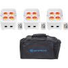 image3 Rockville Best PAR 50 White Rechargeable Par Lights Wireless DMXRGBWAUVBag