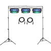 image3 Rockville Spyder LED Beam Moving Head DMX DJ Party Lights8 Ft Truss System