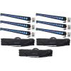 image6 Rockville Battery Strip 24 Rechargeable RGBW DMX DJ Wash Light BarsCarry Bags
