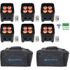 image6 Rockville Best PAR 50 Rechargeable Par Wash Lights Wireless DMXRGBWAUVBag