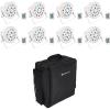 image8 Rockville Battery PAR 50 White Rechargeable Wash UpLightsRemoteBackpack