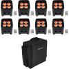 image8 Rockville Best PAR 50 Rechargeable Par Wash Lights wWireless DMXBackpack