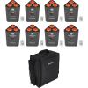 image8 Rockville RockWedge LED 54w RGBWAUV Rechargeable Wireless DMX LightsBackpack