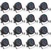 imageRockville Battery PAR 50 20W Rechargeable Par Can Wash Light Wired DMX RGB LEDs 4400mAh Battery for DJs and Event Lighting 16Piece