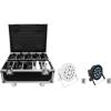 imageRockville Battery PAR 50 Bundle 8 Black 2 White Rechargeable LED DMX DJ Wash Lights Charging Road Case 11Items