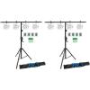 imageRockville Battery PAR 50 Bundle 8 White Rechargeable RGB DMX DJ Wash Uplights 2 RVCS2 CrankUp Tripod Speaker Stands with Bag 2 RCS52 Adjustable Lighting Crossbars 5 to 75 ft 12Items