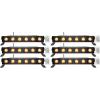 imageRockville Best Strip 60 36Watt RGBWAUV Battery Powered Strip Wash Light Bar Wireless DMX 512 Receiver IRC Remote Control Included for Stage Uplighting DJs Events 6piece