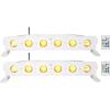 imageRockville Best Strip 60 White Rechargeable Wash Light Bar RGBWA UV Wireless Control for DJs Stage and Events 2Piece