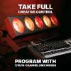 imageRockville FIVEEYE 5 Head 150w RGB COB Blinder Light Durable Aluminum Case 19 Channel DMXAutoSound Modes