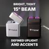 imageRockville FLIP PAR White Battery Par Can Wash Light wWireless DMX4 Group WiFi App 15 Hour Battery Easy Angle AdjustmentBlack