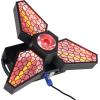 imageRockville Leaf Spinner 250W 3in1 Rotating DJ Stage Light with Retro Amber RGBW LEDs and 26Channel DMX Control