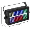 imageRockville STAGE PANEL 336 Visual Effect Light Wash  Matrix Combo 50 Watts Strobe Effects 30 Channel DMX Control 10 Auto and Sound Programs Ideal for DJ Booths Clubs Parties and Stage Lighting