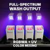 imageRockville Wet PAR WC White 108W LED Wash Light IP65 WaterResistant Rechargeable Wireless DMX App Control RGBWAUV for DJ Events and Outdoor PartiesWhite